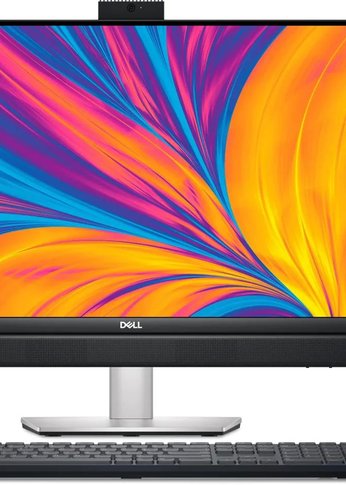 Моноблок 23.8" Dell Optiplex 7420 Full HD i5 14500T (1.7) 8Gb SSD256Gb UHDG 770 CR Linux Ubuntu GbitEth WiFi BT 130W клавиатура мышь Cam черный 1920x