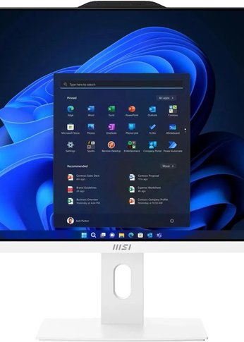 Моноблок 27" MSI Pro AP272P 14M-612RU Full HD i7 14700 (2.1) 16Gb SSD1Tb UHDG 770 Windows 11 Professional GbitEth WiFi BT 120W клавиатура мышь Cam бел