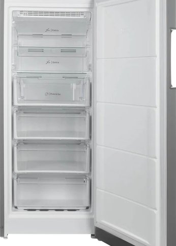 Морозилка Indesit DFZ 4150 G серебристый NoFrost 204л