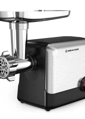 Мясорубка Brayer BR1613 1800Вт серебристый