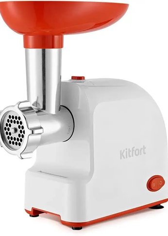 Мясорубка Kitfort КТ-2113-3 1000Вт белый/красный