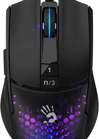 Мышь A4Tech Bloody L65 Max черный/фиолетовый оптическая (6200dpi) USB