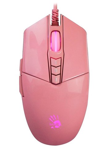 Мышь A4Tech Bloody P91s розовый оптическая (8000dpi) USB (8but)