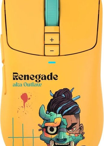 Мышь A4Tech Bloody R72 Ultra Duo Renegade Sunset желтый/рисунок оптическая 20000dpi беспров. USB/USB-C 6but (R72 ULTRA DUO)