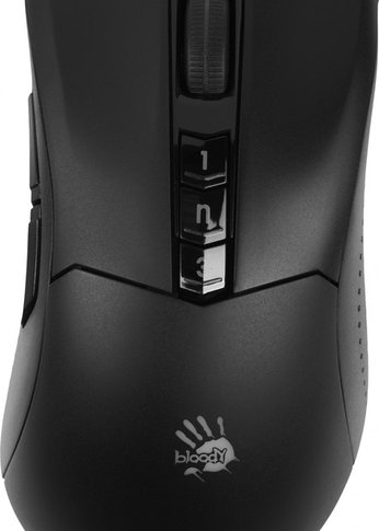 Мышь A4Tech Bloody R90 Plus черный оптическая (5000dpi) беспроводная USB (7but)