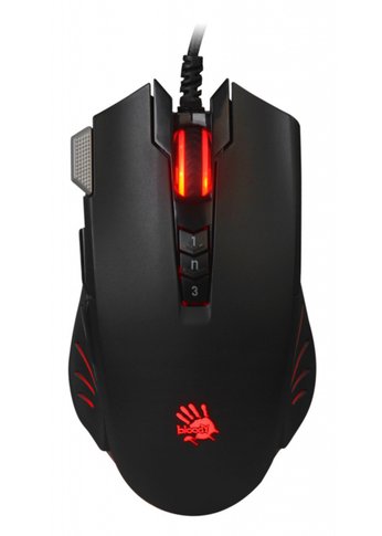 Мышь A4Tech Bloody V9M черный оптическая (6200dpi) USB (9but)
