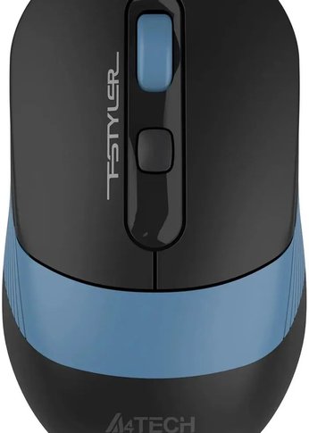 Мышь A4Tech Fstyler FB10CS черный/синий оптическая 2000dpi silent беспров. BT/Radio USB 4but (FB10CS USB ASH BLUE)