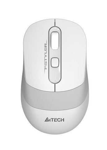 Мышь A4Tech Fstyler FG10 белый/серый оптическая (2000dpi) беспроводная USB (3but)