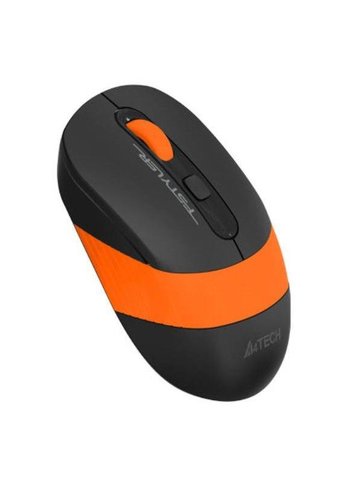 Мышь A4Tech Fstyler FG10 черный/оранжевый оптическая (2000dpi) беспроводная USB (4but)