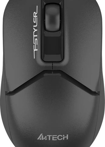 Мышь A4Tech Fstyler FG12S черный оптическая 1200dpi silent беспров. USB 3but (FG12S BLACK)