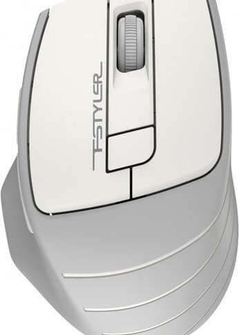 Мышь A4Tech Fstyler FG30 белый/серый оптическая (2000dpi) беспроводная USB (6but)