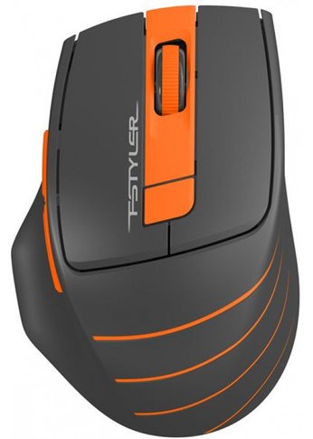 Мышь A4Tech Fstyler FG30 серый/оранжевый оптическая (2000dpi) беспроводная USB (6but)