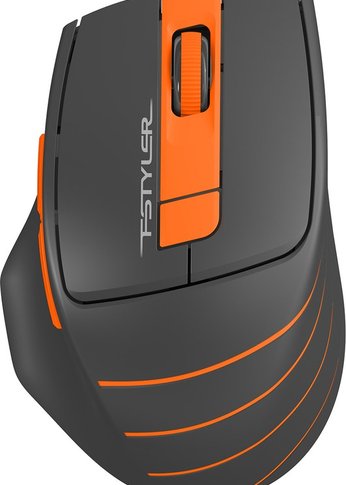 Мышь A4Tech Fstyler FG30S серый/оранжевый оптическая (2000dpi) silent беспроводная USB (6but)