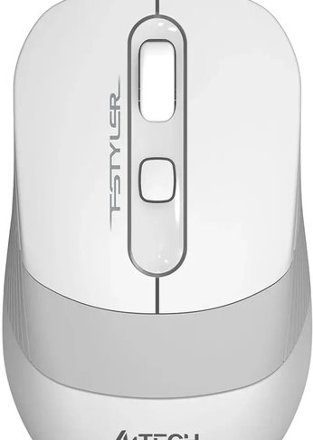 Мышь A4Tech Fstyler FM10S белый/серый оптическая проводная (1600dpi) silent USB (3but)