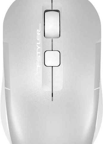 Мышь A4Tech Fstyler FM26 серебристый/белый оптическая проводная (1600dpi) USB для ноутбука (4but)