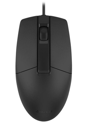 Мышь A4Tech OP-330S черный оптическая (1000dpi) silent USB (3but)