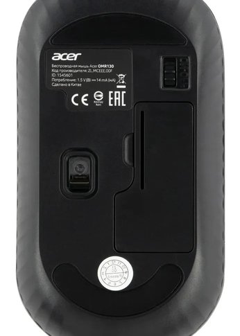 Мышь Acer OMR130 черный оптическая (1200dpi) беспроводная USB (3but)