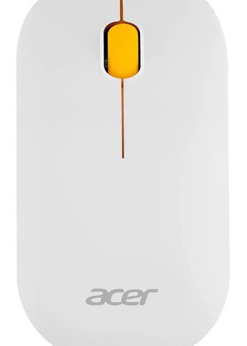 Мышь Acer OMR200 желтый оптическая (1200dpi) беспроводная USB для ноутбука (2but)