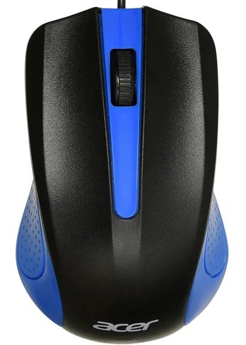Мышь Acer OMW011 черный/синий оптическая (1200dpi) USB (3but)