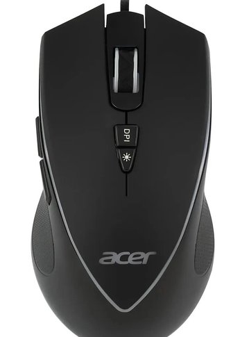 Мышь Acer OMW131 черный оптическая (6000dpi) USB (6but)