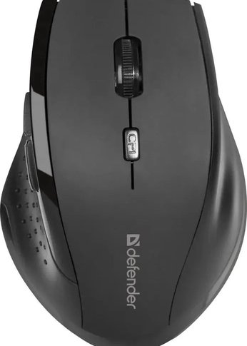 Мышь Defender Accura  MM-365 черный оптическая (800-1600dpi) беспроводная (52365)