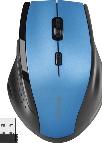 Мышь Defender Accura  MM-365 синий оптическая (800-1600dpi) беспроводная (52366)