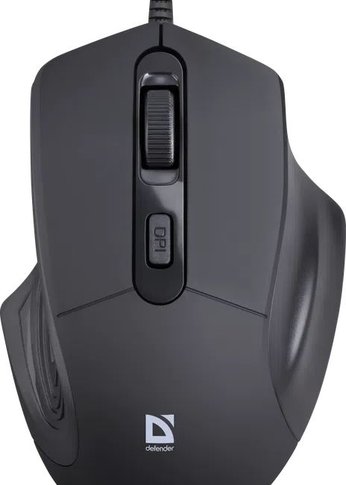 Мышь Defender Datum MB-347 проводная оптическая черный,4 кнопки, 800-1600 dpi