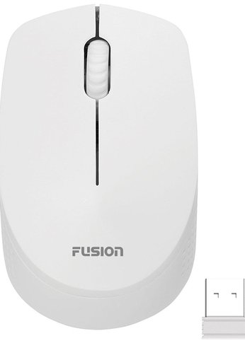 Мышь Fusion GM-232W белый оптический беспроводная (1600dpi)