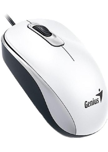 Мышь Genius DX-110 белый проводная оптическая 1000 dpi 1,5 м USB