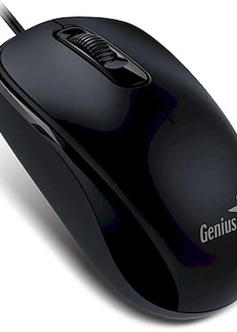 Мышь Genius DX-110 черный проводная оптическая, разрешение 1000 dpi 3 кн 1.5m правая/левая