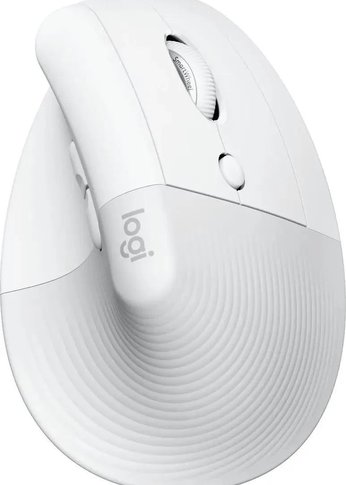 Мышь Logitech Lift белый/серый оптическая (1000dpi) беспроводная USB