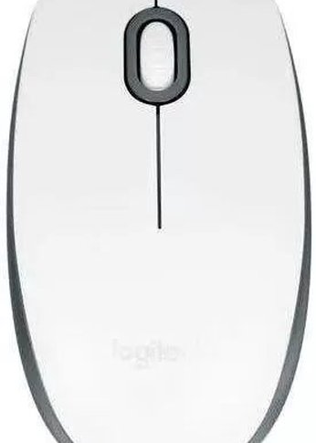 Мышь Logitech M100R белый проводная оптическая (1000dpi)  (910-005007)