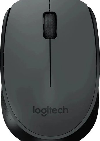 Мышь Logitech M170 оптическая беспроводная USB серый/черный (910-004642)