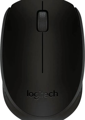 Мышь Logitech M171 черный/серый оптическая (1000dpi) беспроводная USB для ноутбука (2but)