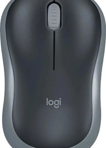 Мышь Logitech M185 серый/черный оптическая (1000dpi) беспроводная USB1.1 для ноутбука (2but)