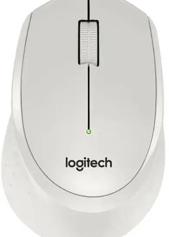 Мышь Logitech M330 Silent Plus белый оптическая (1000dpi) беспроводная USB (2but)