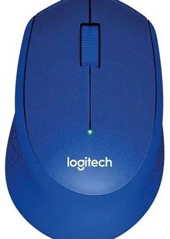 Мышь Logitech M330 Silent Plus синий оптическая (1000dpi) silent беспроводная USB (2but)