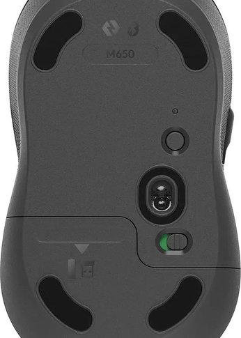 Мышь Logitech M650 графитовый оптическая (4000dpi) беспроводная BT/Radio USB (4but)