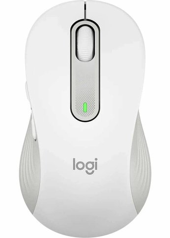 Мышь Logitech M650 L Large белый оптическая 4000dpi беспров. BT/Radio USB 5but (910-006389)