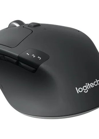 Мышь Logitech M720 Triathlon черная, оптическая, 1000dpi, Bluetooth + 2.4GHz, USB-ресивер (Logitech Unifying®), 8 кнопок, под правую рук