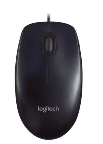 Мышь Logitech M90 Black черная оптическая проводная 1000dpi  (910-001970)