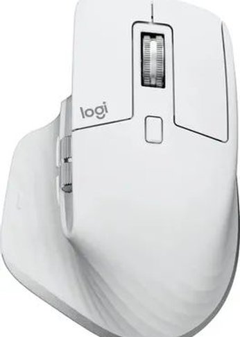 Мышь Logitech MX Master 3S Pale Grey, беспроводная, оптическая, 200-8000 DPI, Bluetooth/Радио, Li-pol, светло-серый.