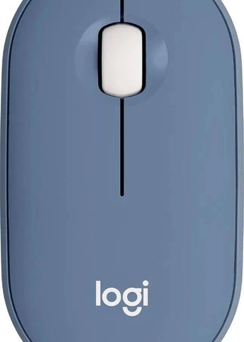 Мышь Logitech Pebble M350 оптическая 1000dpi беспроводная Bluetooth USB синий 910-006655