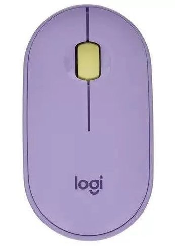 Мышь Logitech Pebble M350 оптическая 1000dpi беспроводная Bluetooth USB фиолетовый 910-006654