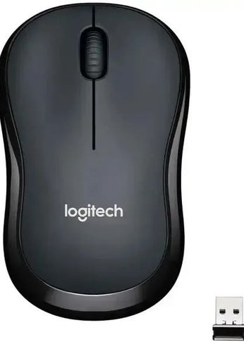 Мышь Logitech Silent M220 темно-серый оптическая (1000dpi) беспроводная USB (2but) 910-004895