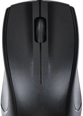 Мышь Oklick 185M черный оптическая (1200dpi) USB (3but)