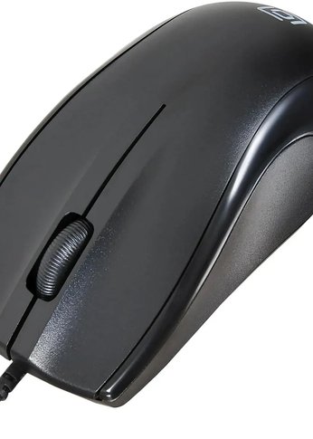 Мышь Oklick 185M черный оптическая (1200dpi) USB (3but)