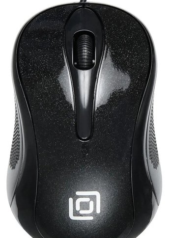 Мышь Oklick 385M черный оптическая (1000dpi) USB для ноутбука (3but)