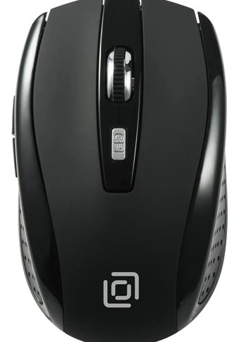 Мышь Oklick 635MB черный оптическая (1600dpi) беспроводная BT для ноутбука (4but)