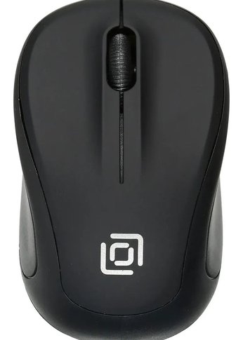 Мышь Oklick 665MW черный оптическая (1000dpi) беспроводная USB для ноутбука (3but)